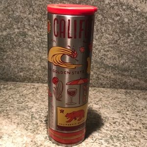 Starbucks Stainless Steel Red and Silver California Edition Tumbler New